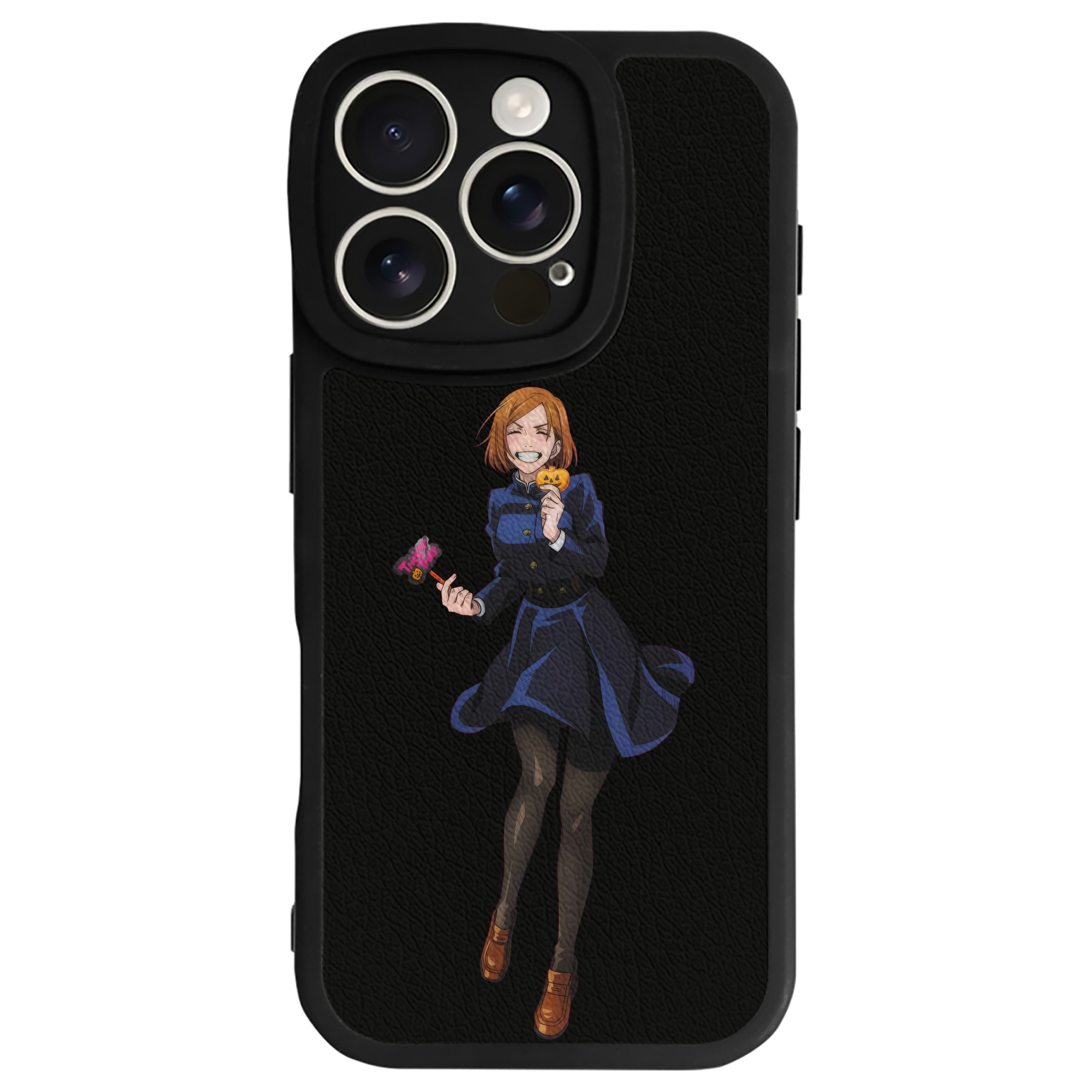 （画像用） 呪術廻戦 Jujutsu Kaisen 【iPhone 16シリーズ対応】シリコンスマホケース（レザー調） 材質：シリコン